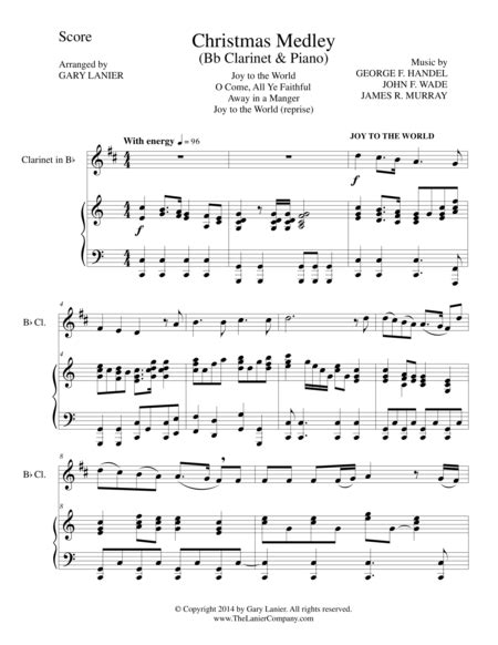 CHRISTMAS JOY MEDLEY (Bb Clarinet/Piano And Clar Part)